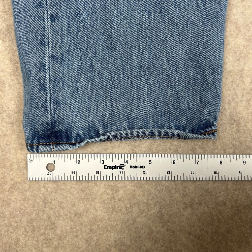 Levi's 501 Original Fit Jeans Mens W34 L30 Blue Medium Wash Straight Leg - Picture 5 of 11